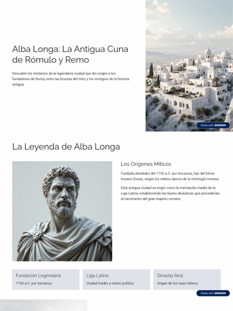 Alba Longa La Antigua Cuna de Romulo y Remo | PDF | Roma antigua
