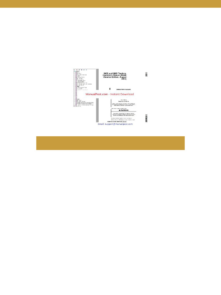 John Deere Tractors 6403 6603 Operators Manual | PDF | Tractor ...