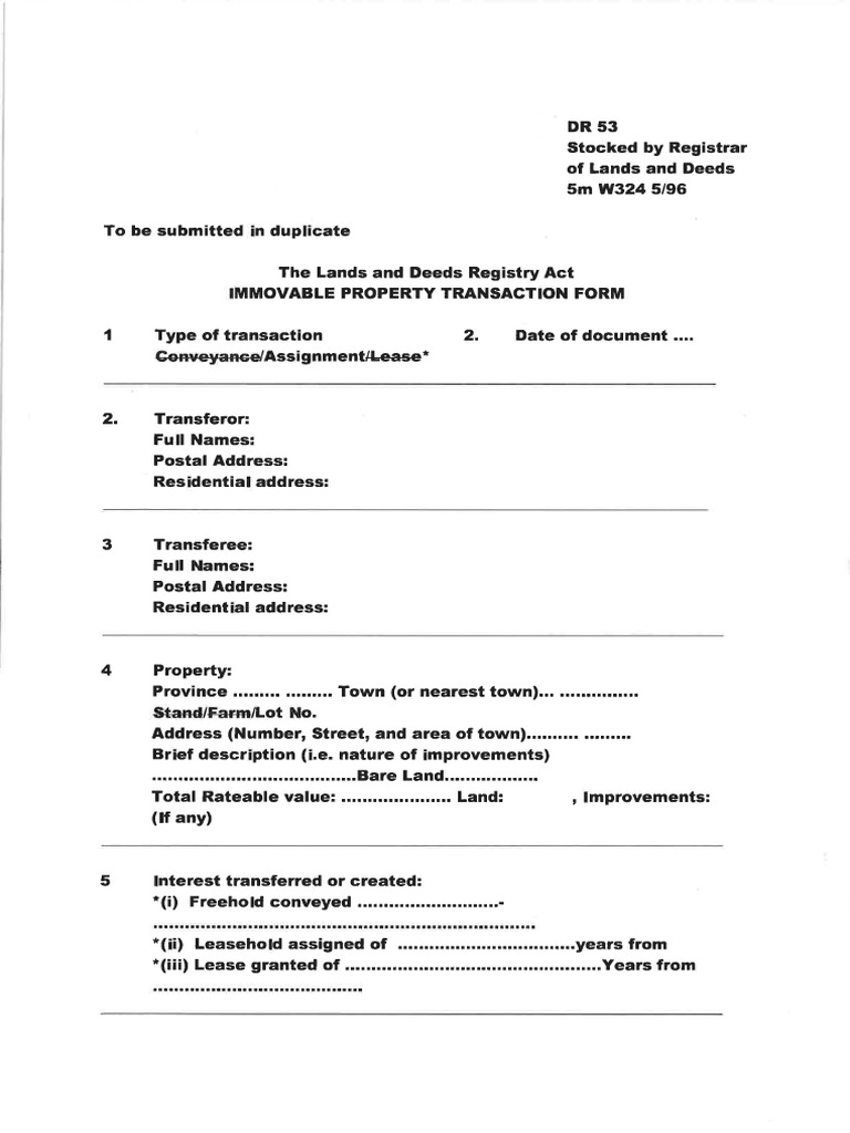 DR 53 Form Template | PDF
