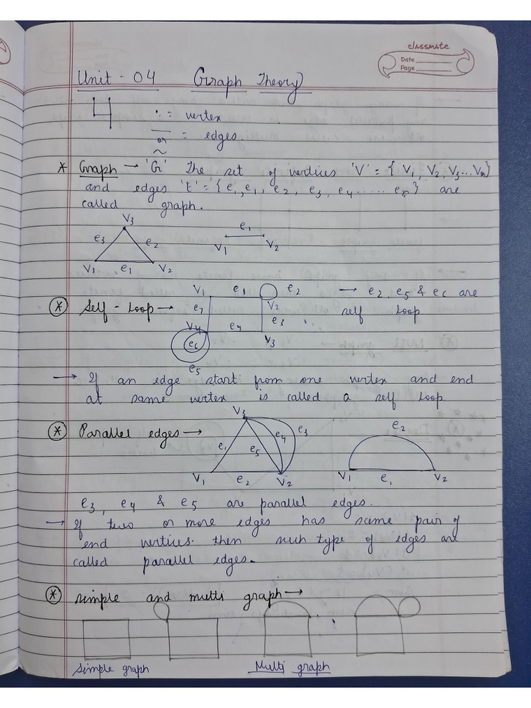 Unit 4 (Graphs) | PDF
