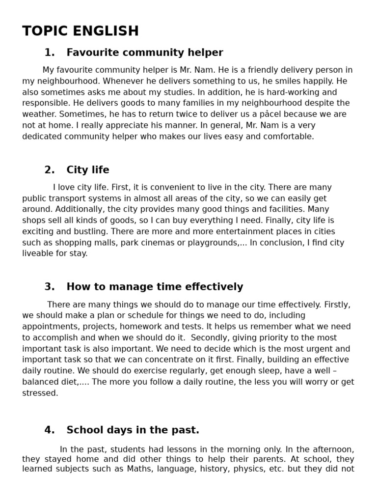 Topic English | PDF