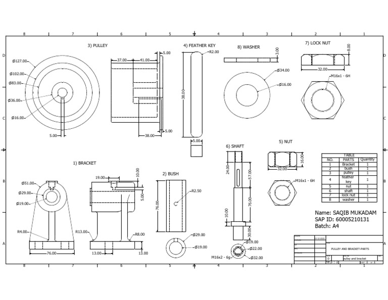 Pulley and Bracket | PDF