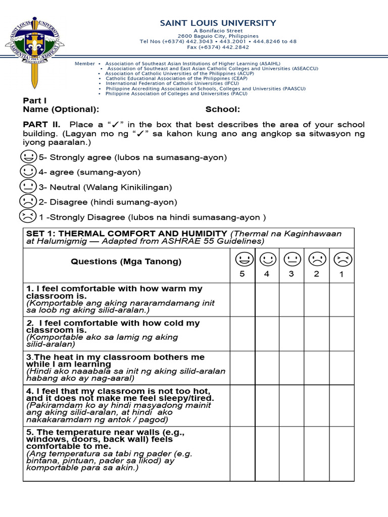 New Questionnaire With Table Format Eng Filo | PDF | Heat Transfer ...
