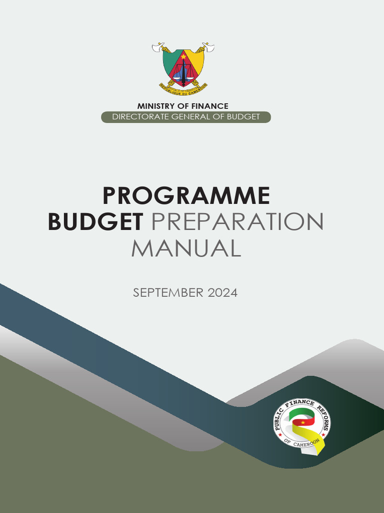 Programme Budget Preparation Manual ULTIMATE 2024 Sept. COLOR | PDF ...