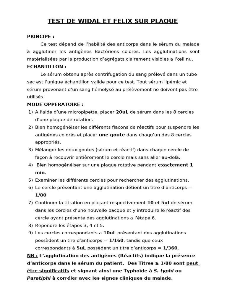 Widal Et Felix | PDF