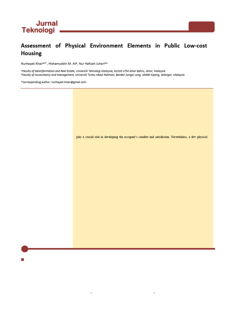 Assessment of Physical Environment | PDF | Ventilation (Architecture ...