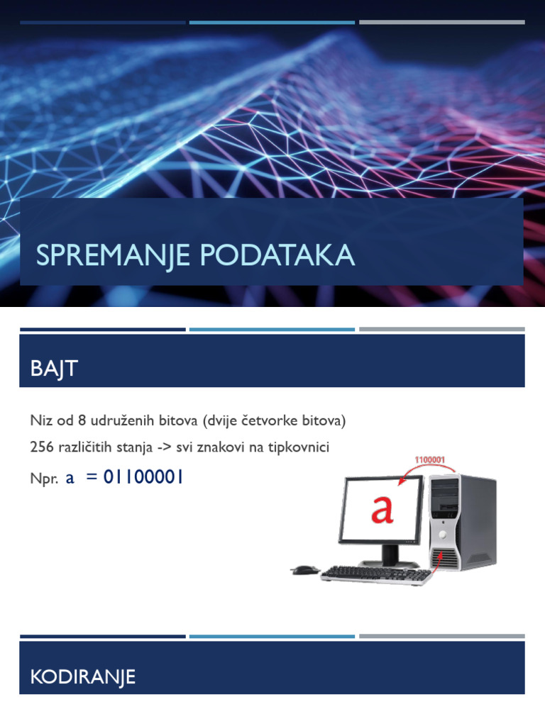 Spremanje Podataka | PDF