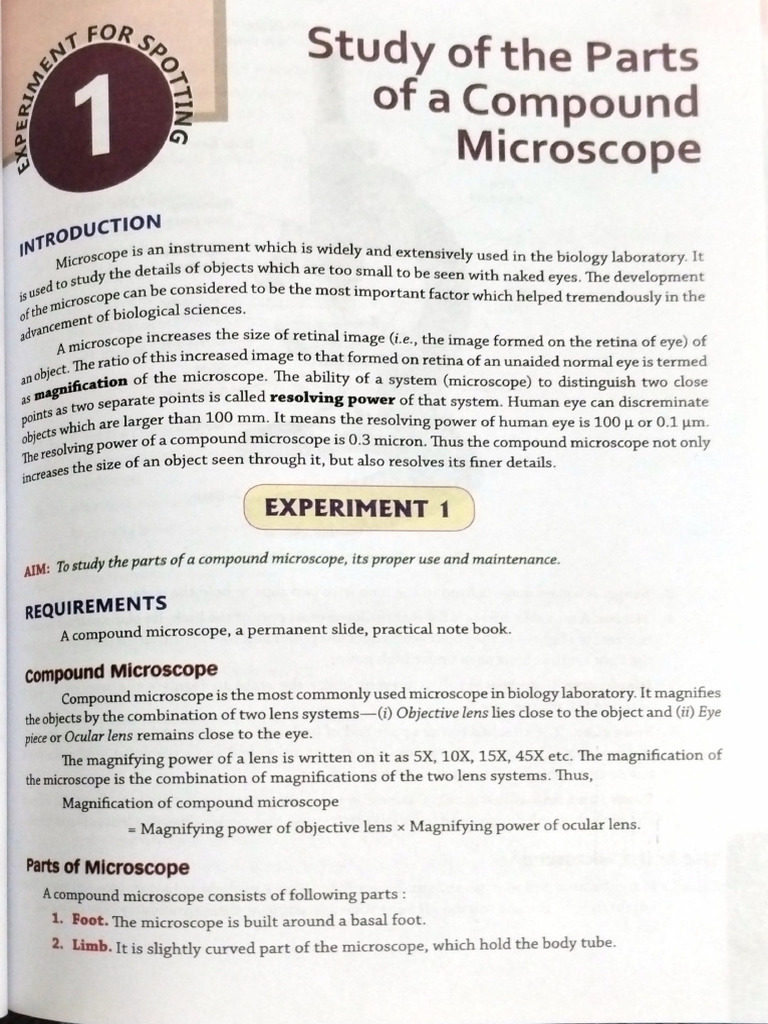 Exp1. Microscope | PDF