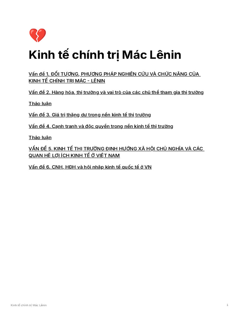 Kinh T CHNH TR MC Lnin | PDF