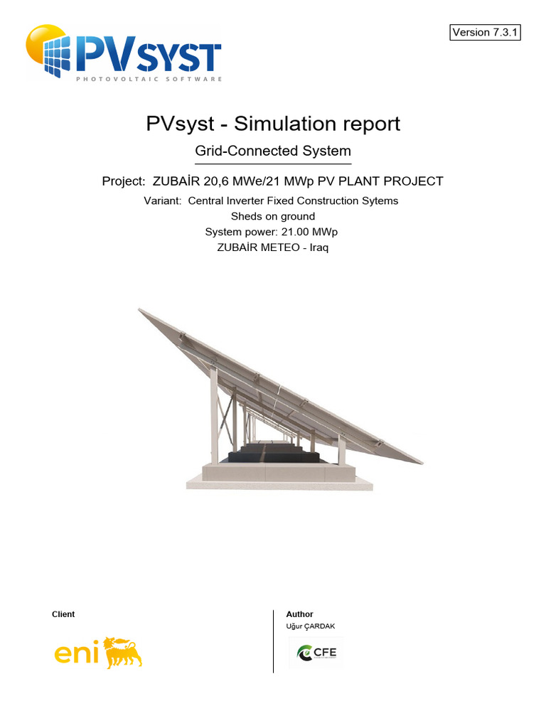 PV Plant Project - Project - vc1 | PDF | Photovoltaic System ...