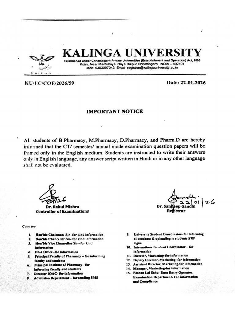 .Trashed-1772707326-655 - Important Notice For Pharmacy Students | PDF