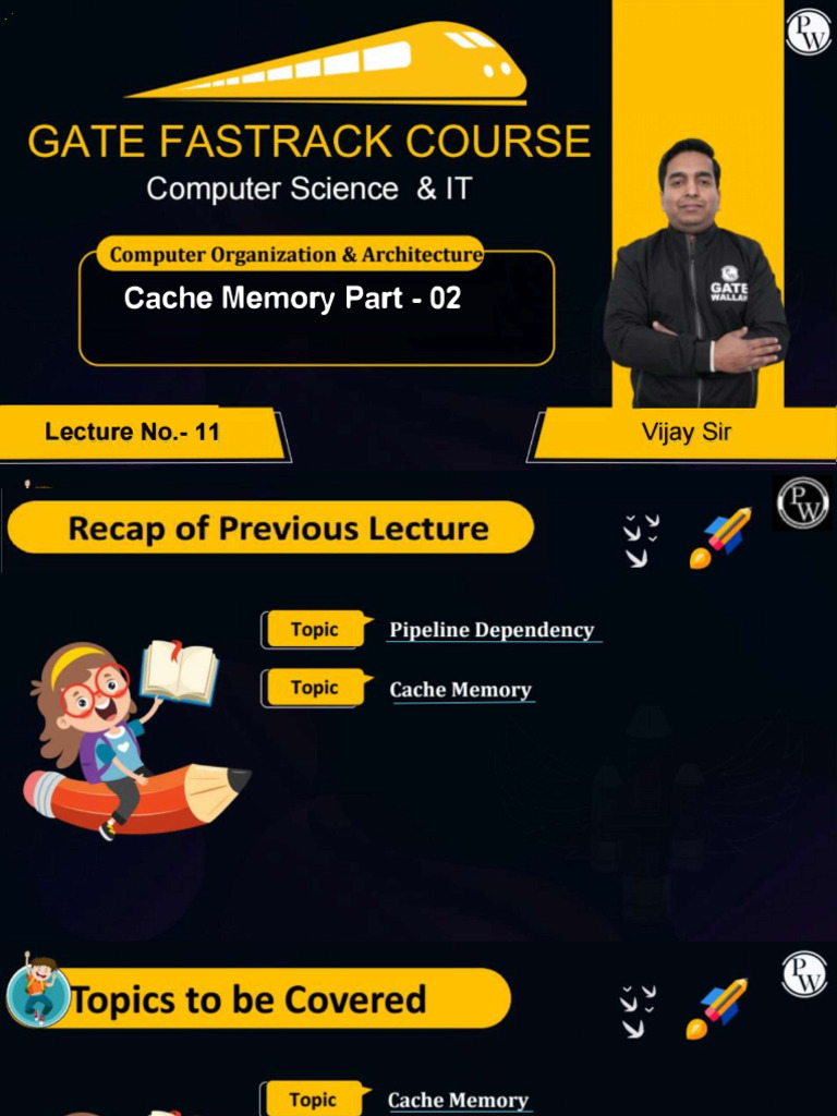Cache Memory (Part-02) (Lec-11) Class Notes | PDF