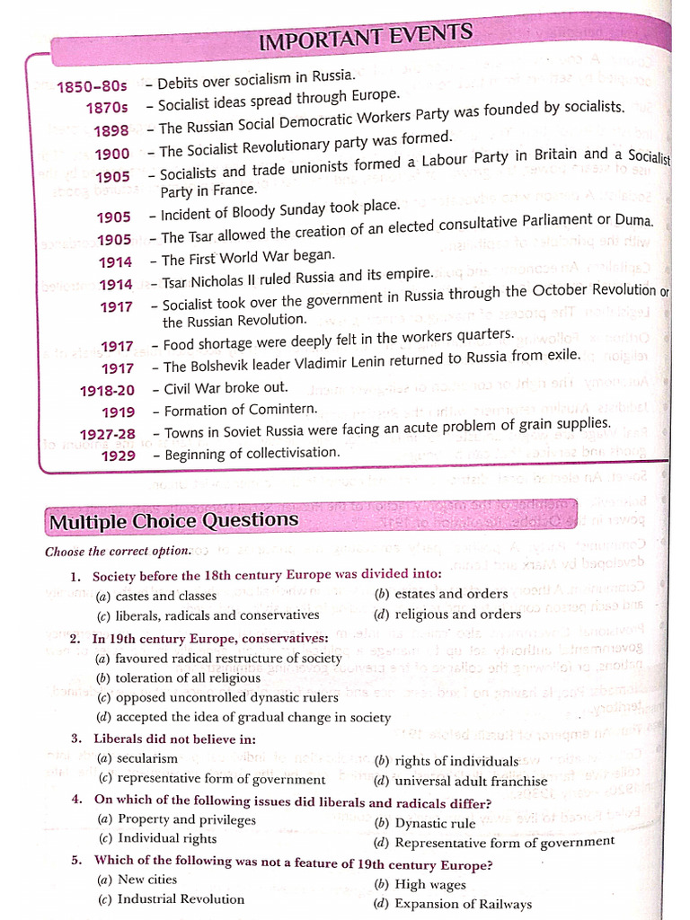 Class IX Russian Revolution | PDF