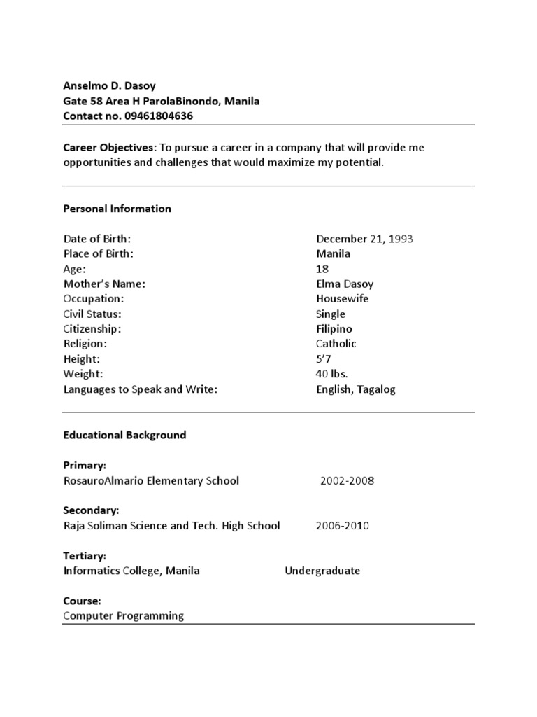 Application for Programmer Position | PDF | Career & Growth | Business