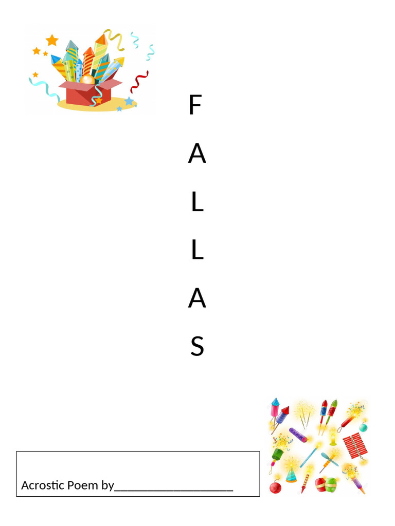 Falla Poems - Acrostic and Concrete | PDF