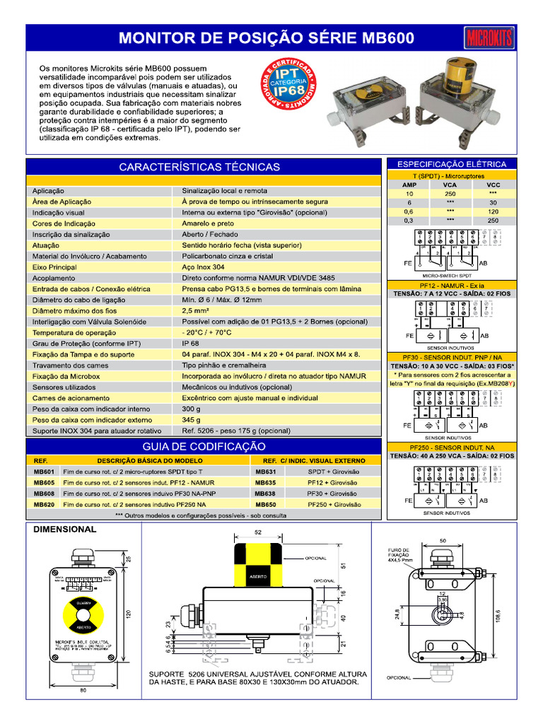 0 Catalogo Mb600 Serie | PDF
