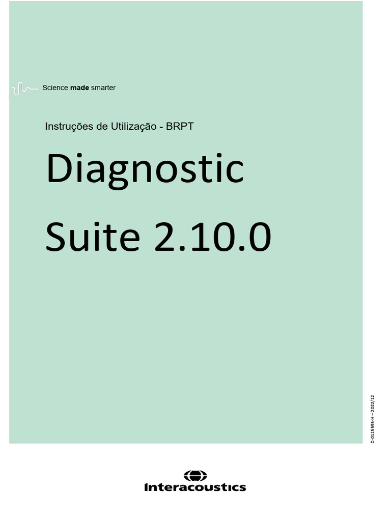 Audiometro - Instructions For Use Diagnostic Suite BRPT | PDF | USB ...