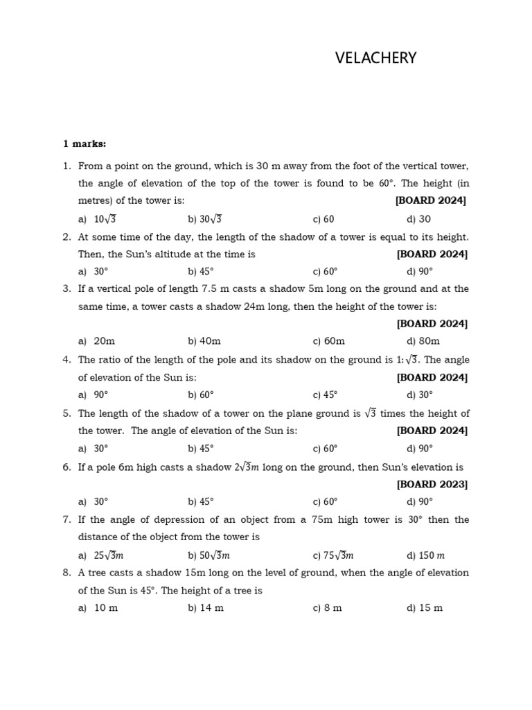 Chapter 9 Applications of Trigonometry-1 | PDF | Angle | Air Traffic ...