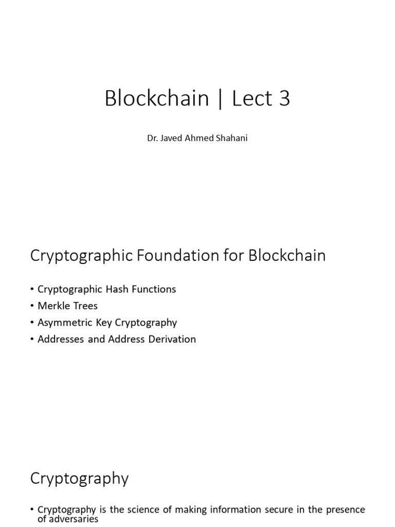 Lect 3 | PDF | Cryptography | Public Key Cryptography