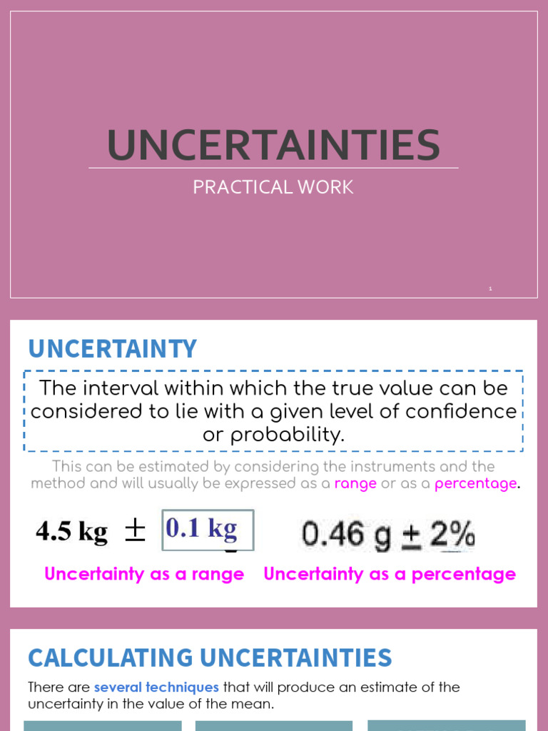 Uncertainties | PDF