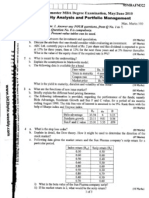 Mba 3 Scurity Analysis An Portfolio Managt. May - June2010