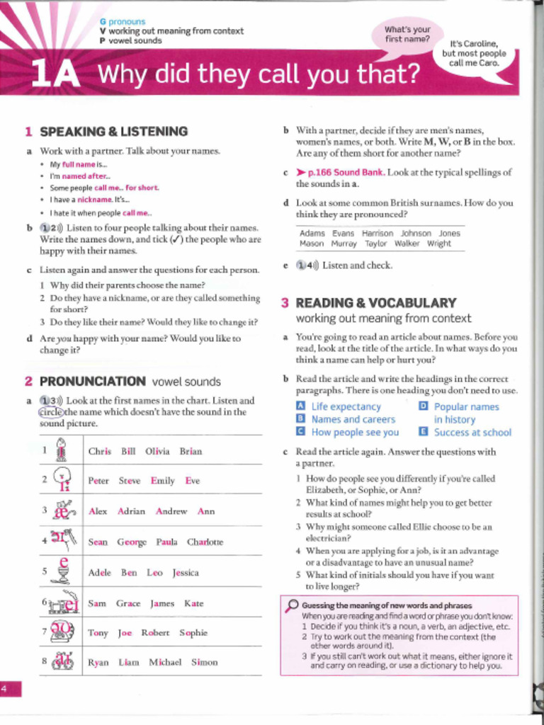 Unit 1 - SB | PDF