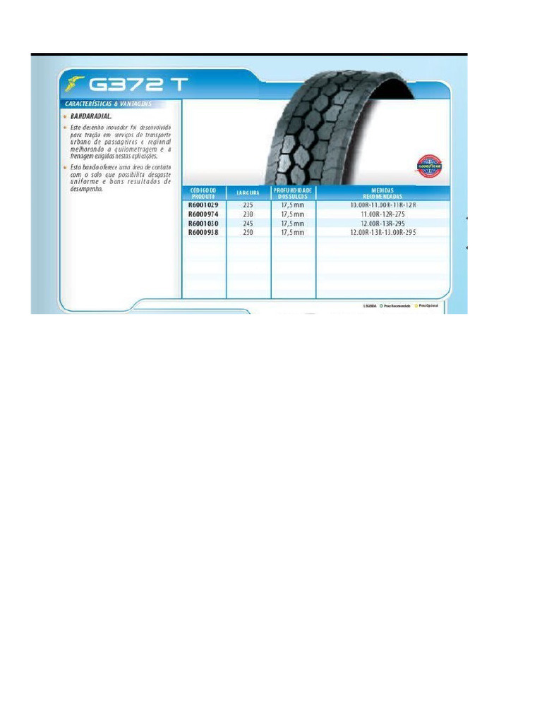Banda Goodyear G372 T PDF | PDF
