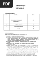 Class XI Informatics Practices Syllabus | PDF | Relational Model ...