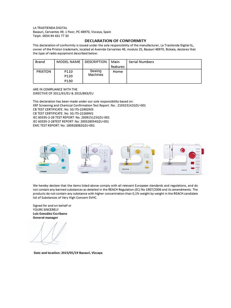 Sewing Machines | PDF