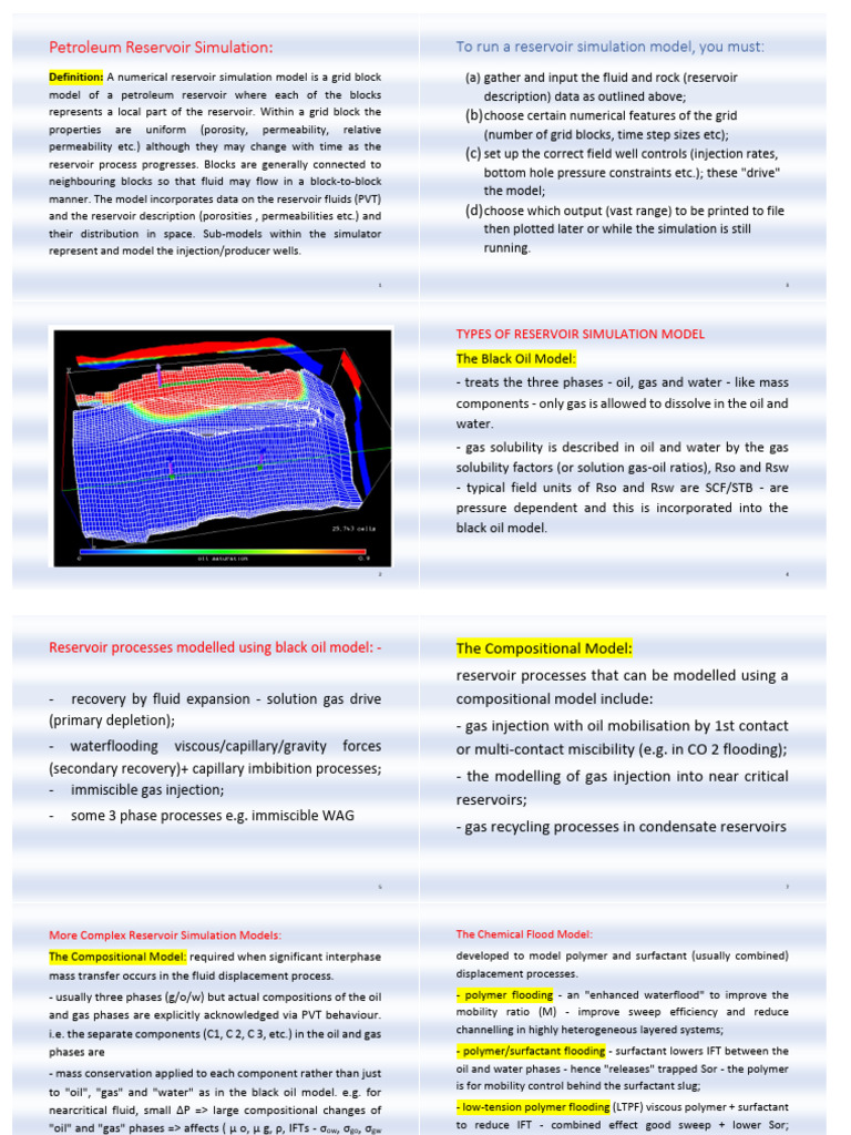 Types of Models | PDF | Petroleum Reservoir | Enhanced Oil Recovery