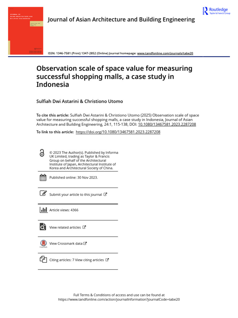 Observation Scale of Space Value For Measuring | PDF | Retail ...
