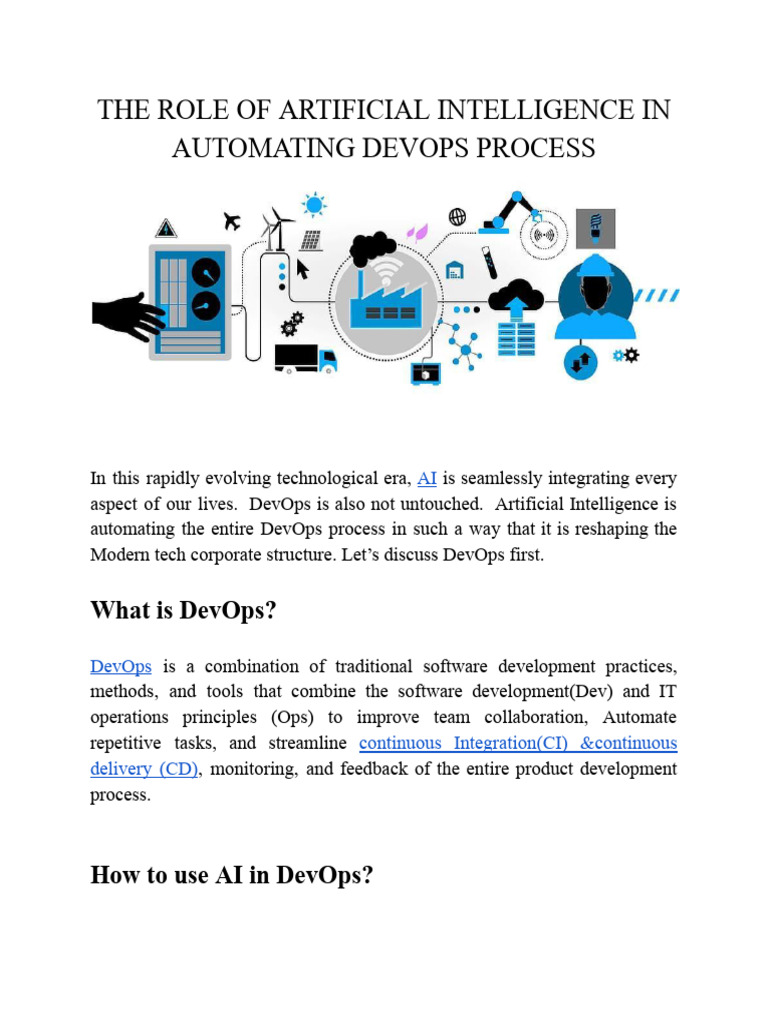 The Role of Artificial Intelligence in Automating Devops Process | PDF ...