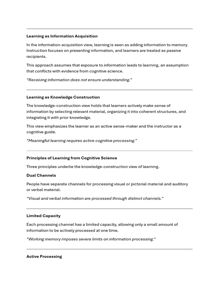 Learning As Information Acquisition | PDF