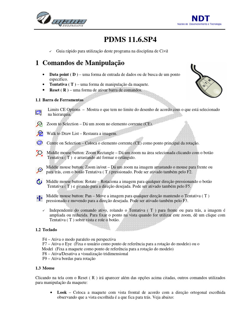 Pdms - Guia Estruturas - Integração | PDF | Janela (informática ...