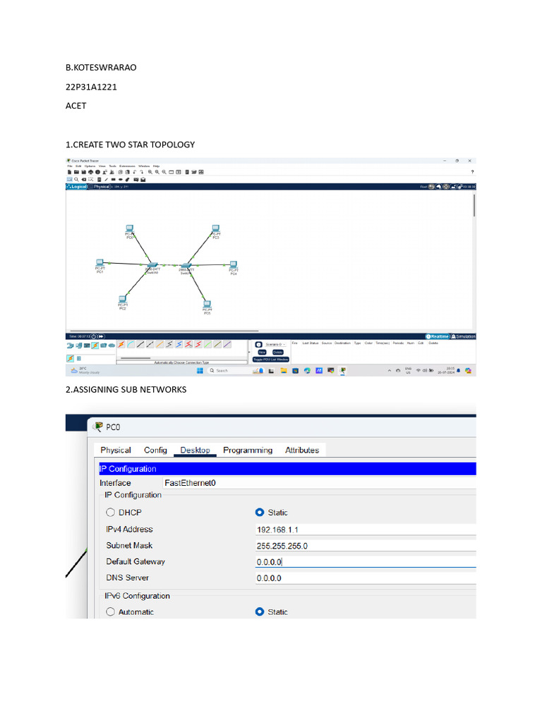 Network Practice Test | PDF