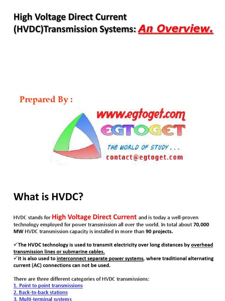 High Voltage Direct Current | PDF | High Voltage Direct Current ...