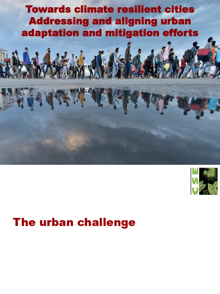 Towards Climate Resilient Cities | PDF | Climate Change | Extreme Weather