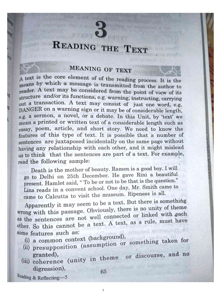 Reading Text | PDF