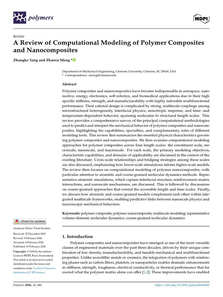 Polymers 18 00443 | PDF | Composite Material | Nanocomposite