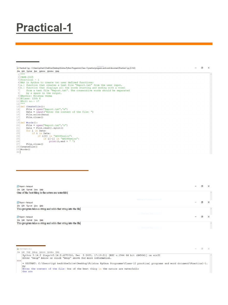 Practical 1 Merged | PDF