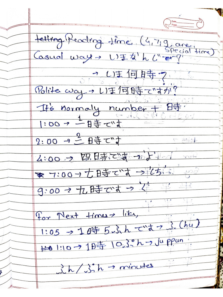 Learning To Tell Time | PDF
