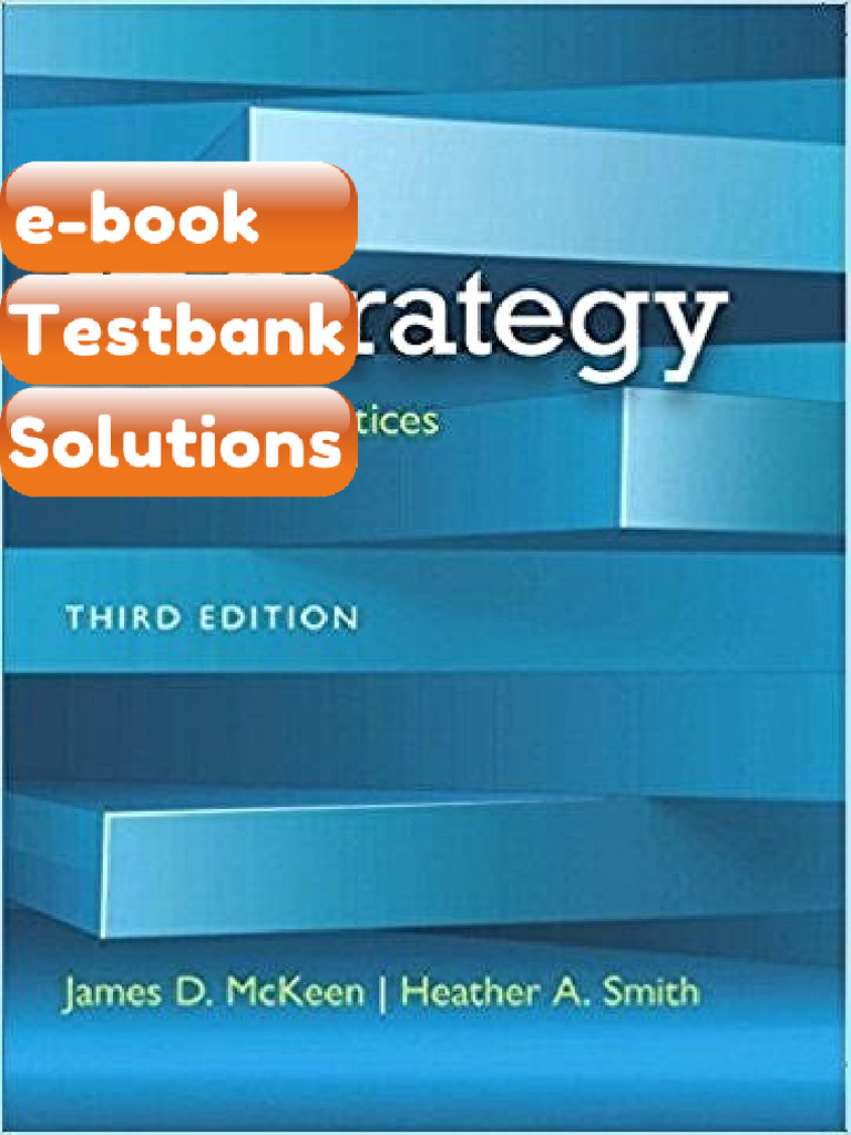 Testbank IT Strategy Issues and PracticesIssues and Practices 3rd Fast ...