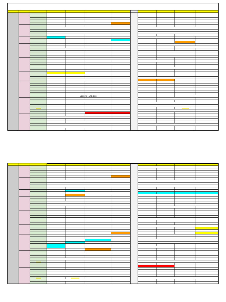 Class Time Table - July-December-2025 | PDF