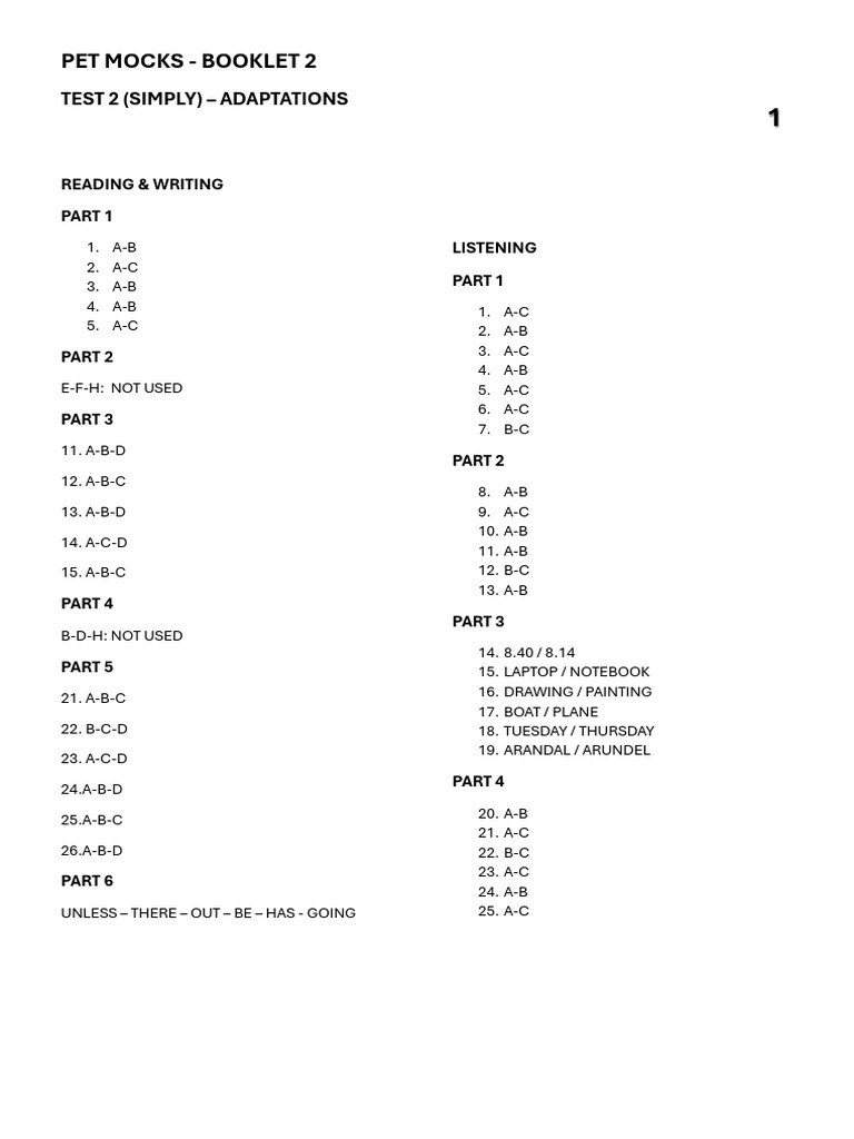 Mock Test 2 - Adaptations | PDF | Chess Theory | Chess