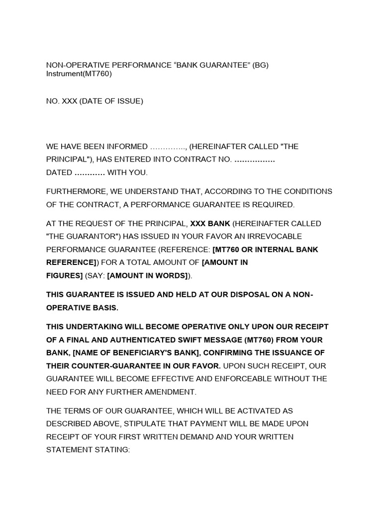 Non Operative PB Sample | PDF