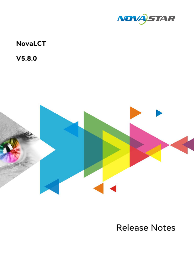 NovaLCT V5.8.0 Release Notes 1 | PDF | Backup | Computer Program