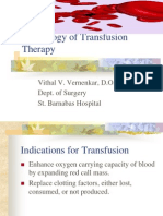 Physiology of Transfusion Therapy