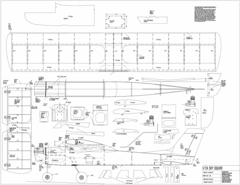 1-2A Sky Squire Plan RC | PDF
