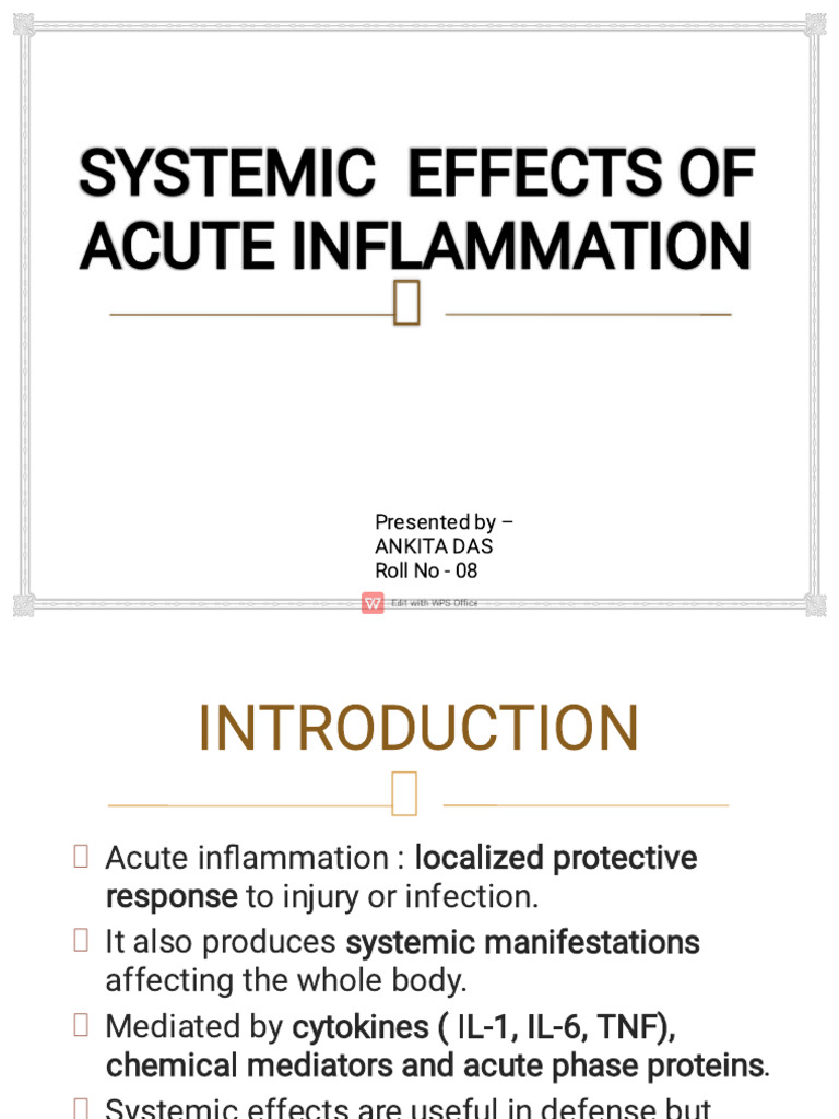 Systemic Effects of Acute Inflammation | PDF | Inflammation | Fever