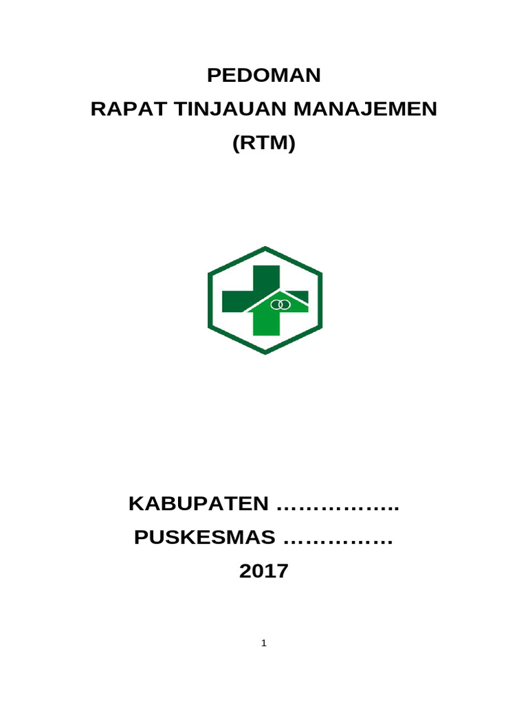 Contoh - Pedoman RTM OK | PDF
